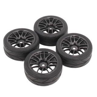 RC 6030W-6018 Slick Racing Tires& Wheel Sets For HSP HPI 1/10 Touring Car 