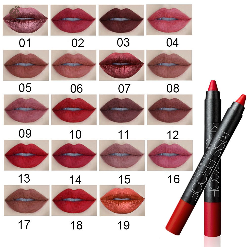 MENOW Matte Kissproof Lipstick Makeup Long Lasting Effect Powdery Matte ...