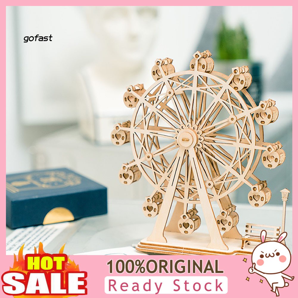 Gofast Yzwj Creative Airplane Camera Merry Go Round 3d Puzzle Jigsaw Diy Toy Kids Adult Gift Shopee Singapore