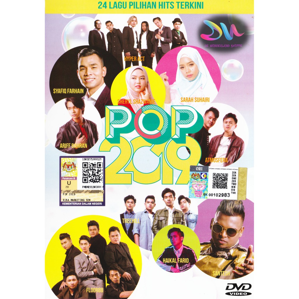 Pop 2019 24 Latest Choice Hits Songs Mtv Karaoke Dvd Malay 2019 Shopee Singapore
