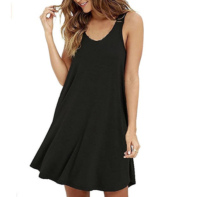 plus size cotton tank dress