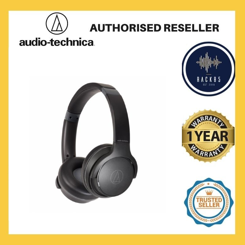 Audio Technica ATH-S220BT Wireless Bluetooth Headphones - Black ...