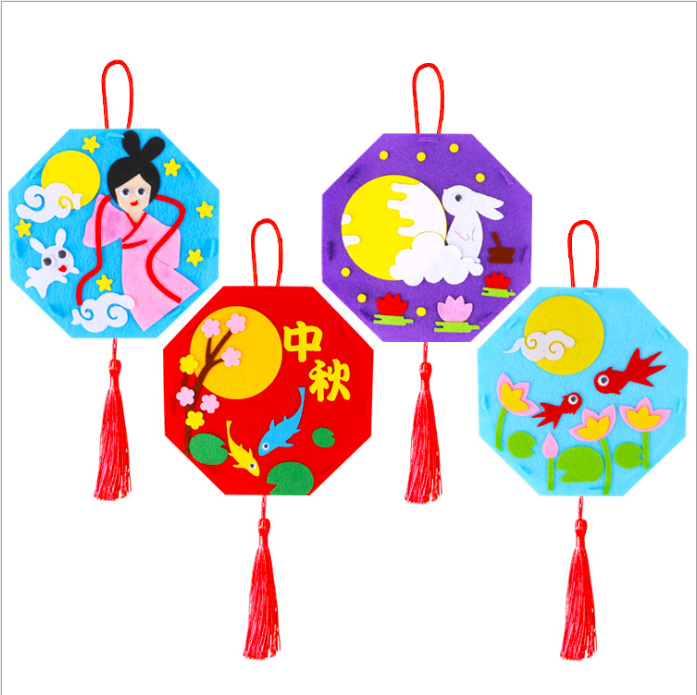 Diy Mid Autumn Festival Lantern Handmade Creative Lantern Material Package Mid Autumn Festival Portable Cartoon Lantern Shopee Singapore