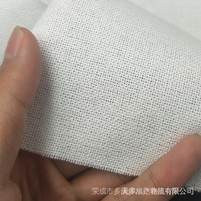 Cotton Cross Stitch Kits 27ct Small Plaid Embroidered Cloth White