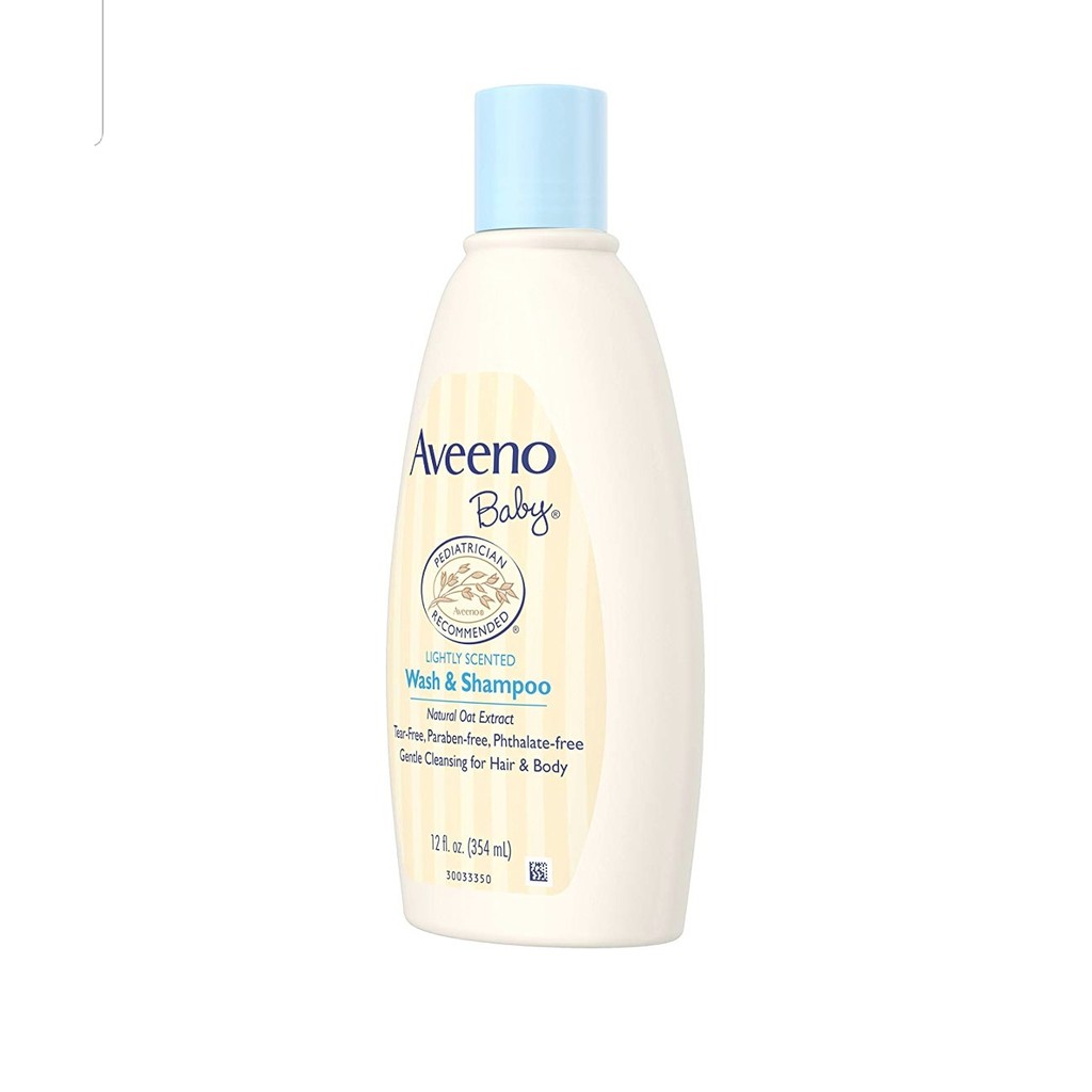 Aveeno Baby Daily Moisturizing Wash And Shampoo 354ml Free