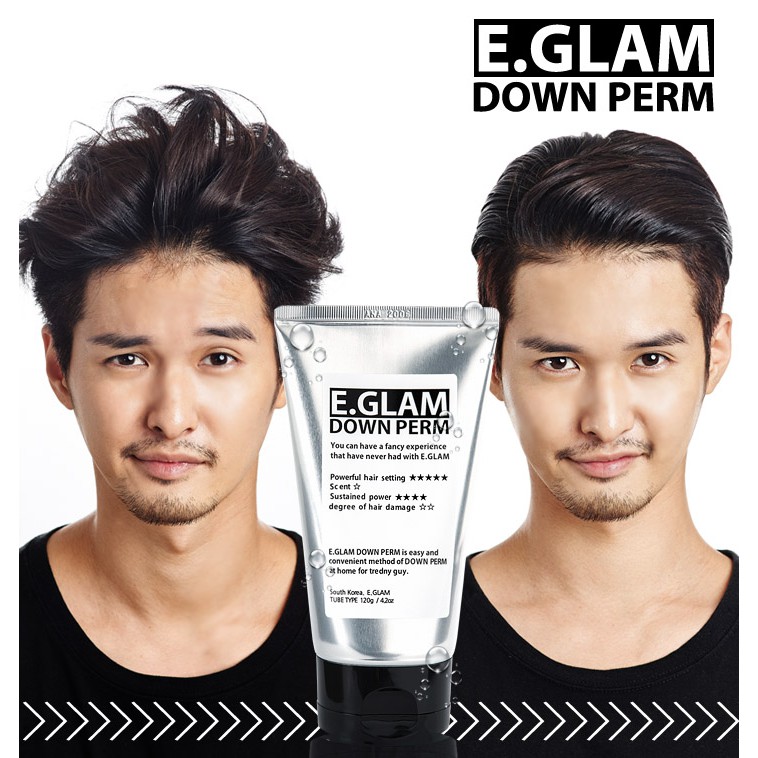 E Glam Down Perm For Men Speedy Easy Magic Straight Perm Made In