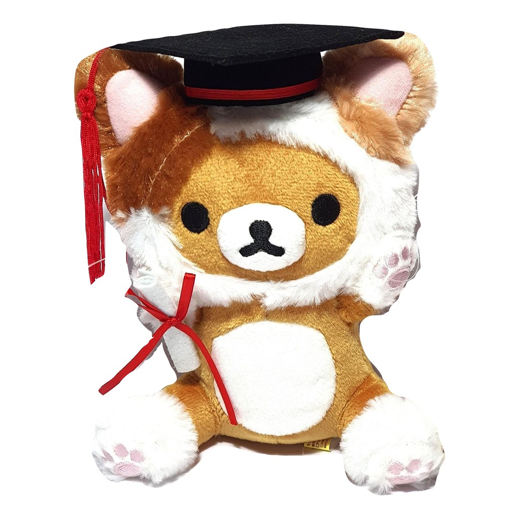 graduation cat plush