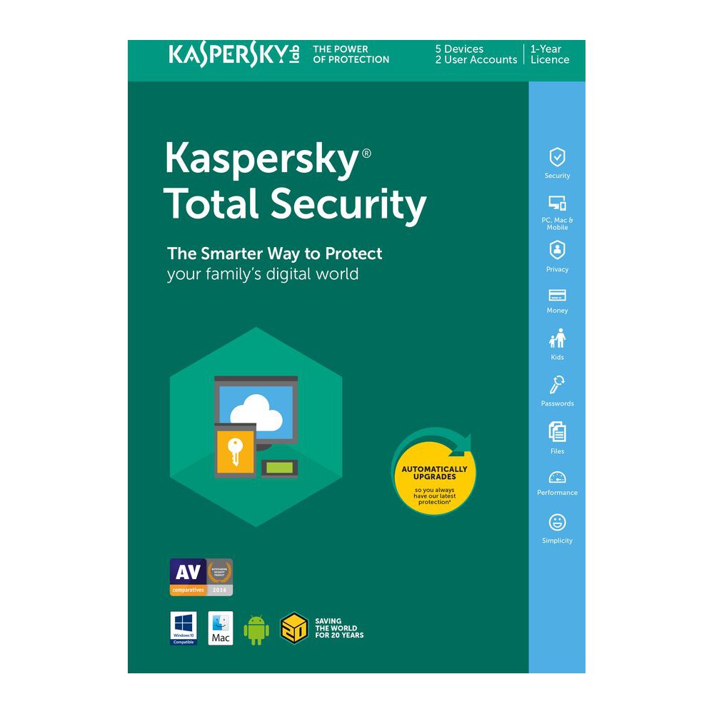 Kaspersky Total Security 2018 1 User 1 Year Digital Code Shopee Singapore