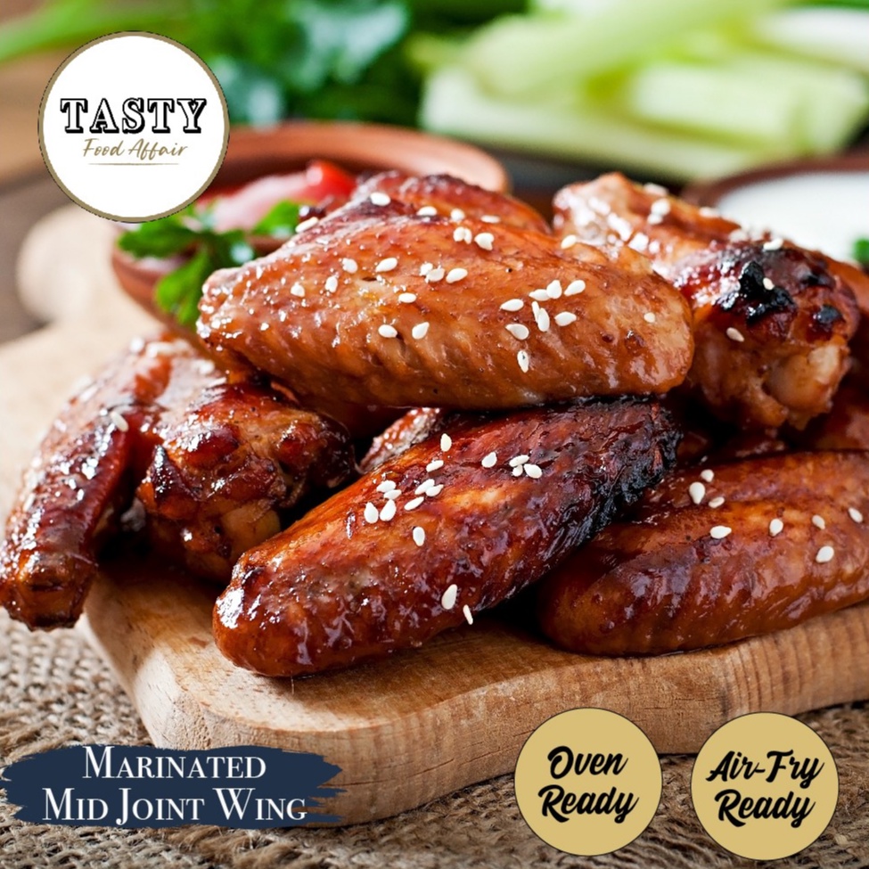 [Tasty Food Affair] Marinated Chicken Mid Joint Wings - 400g-500g ...