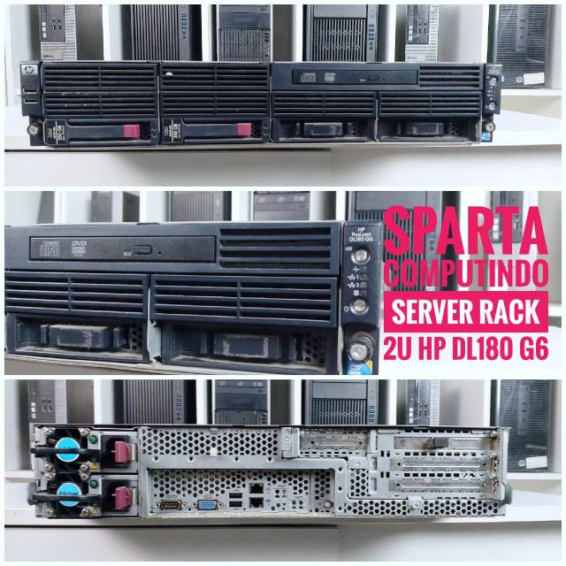 Hp Proliant Server Dl180 G6 Intel Xeon E55 Double Proci Ram 16gb Ddr 3 Hdd 250 Gbx2 Sata Rack 2u Beecost