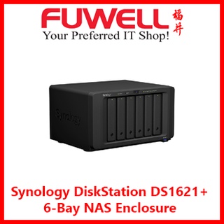 Synology DiskStation DS1621+ 6-Bay NAS Enclosure (3-year hardware warranty by Distributor)