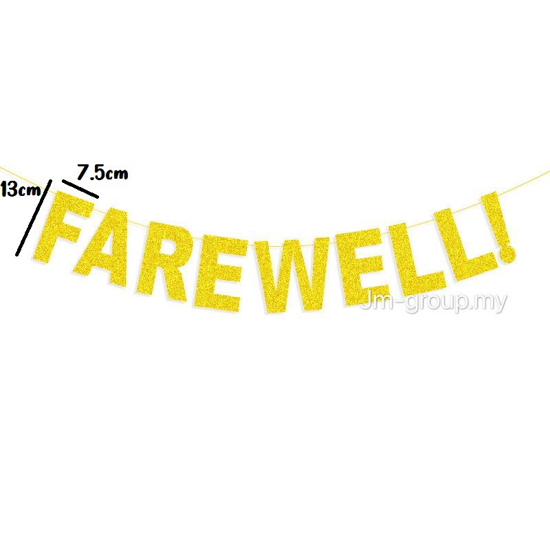 Shop Malaysia Farewell Banner For Decoration Party Ready Stock Shopee Singapore