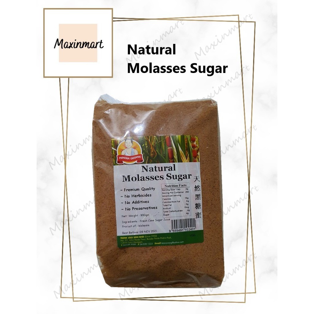 Shop Malaysia Natural Molasses Sugar 900g Shopee Singapore