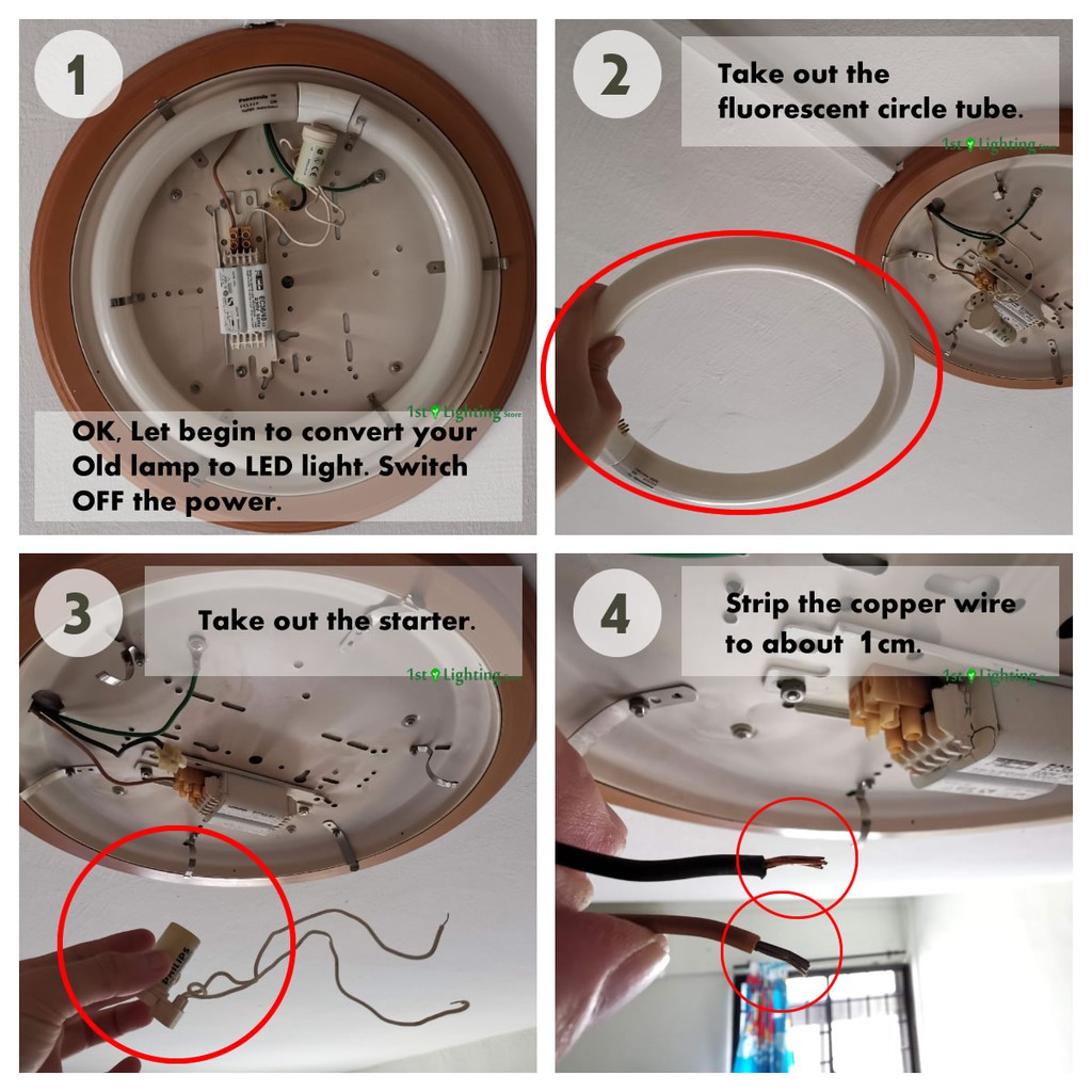 How To Install Led Ceiling Light Singapore