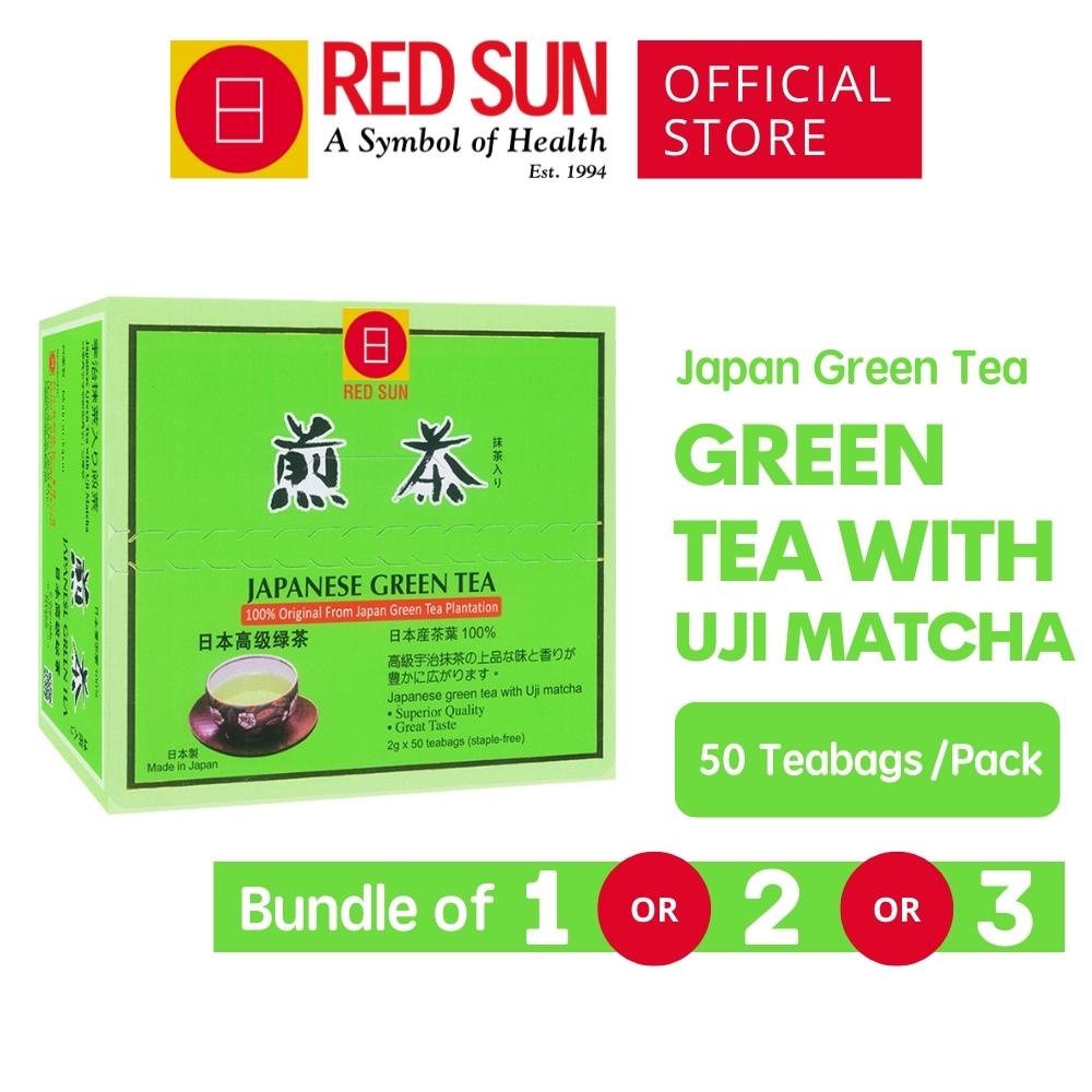 RED SUN Japan Green Tea Finest Tea Leaves from Uji with Added Matcha