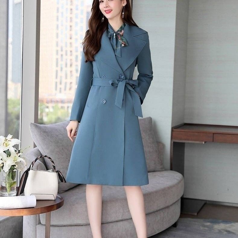 mid length dress coat