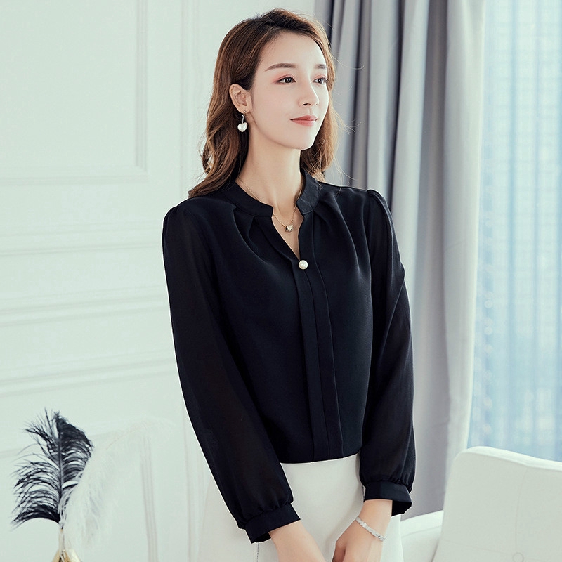 black evening blouse