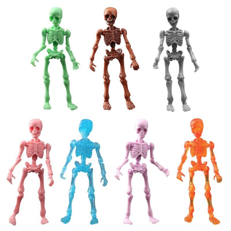 Omg Movable Mr Bones Skeleton Human Model Skull Full Body Mini Figure Toy Halloween Shopee Singapore - mr bones roblox