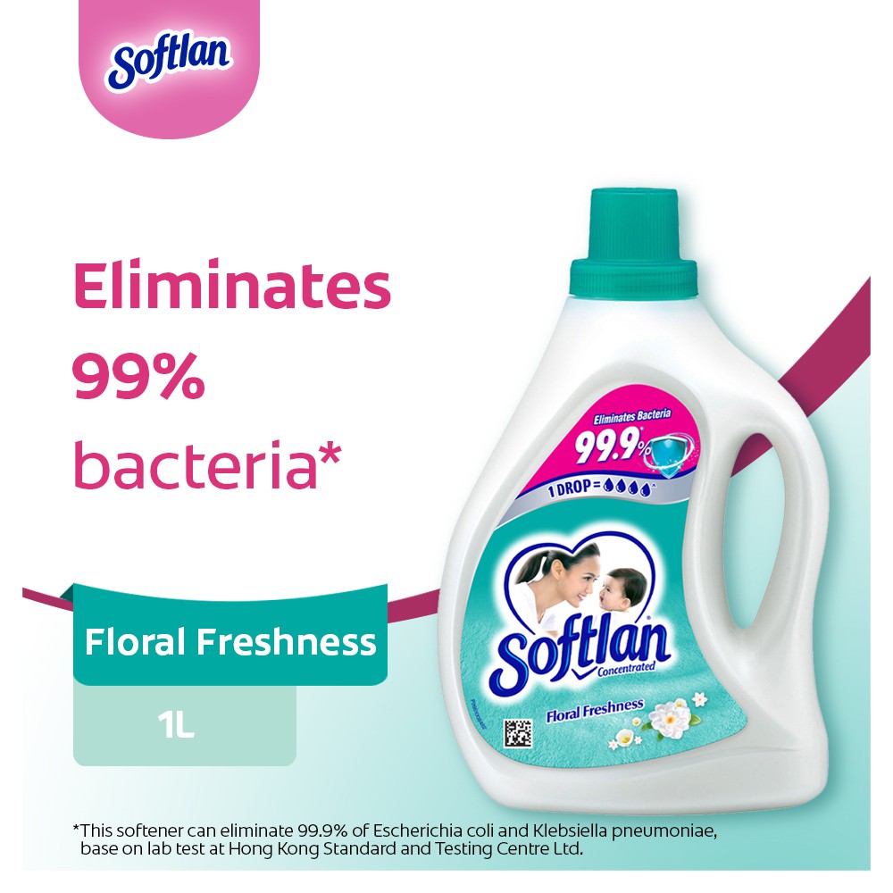 Softlan Ultra Antibacterial Concentrated Fabric Softener 1L Shopee
