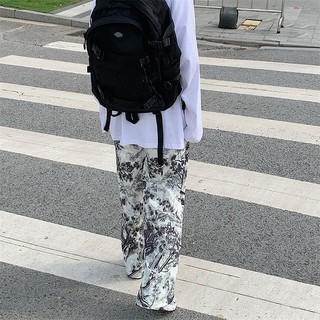 Image of thu nhỏ ∈spring and summer new style Korean loose Chinese ink painting tie-dye printed pants women s casual all-match wide-l #8