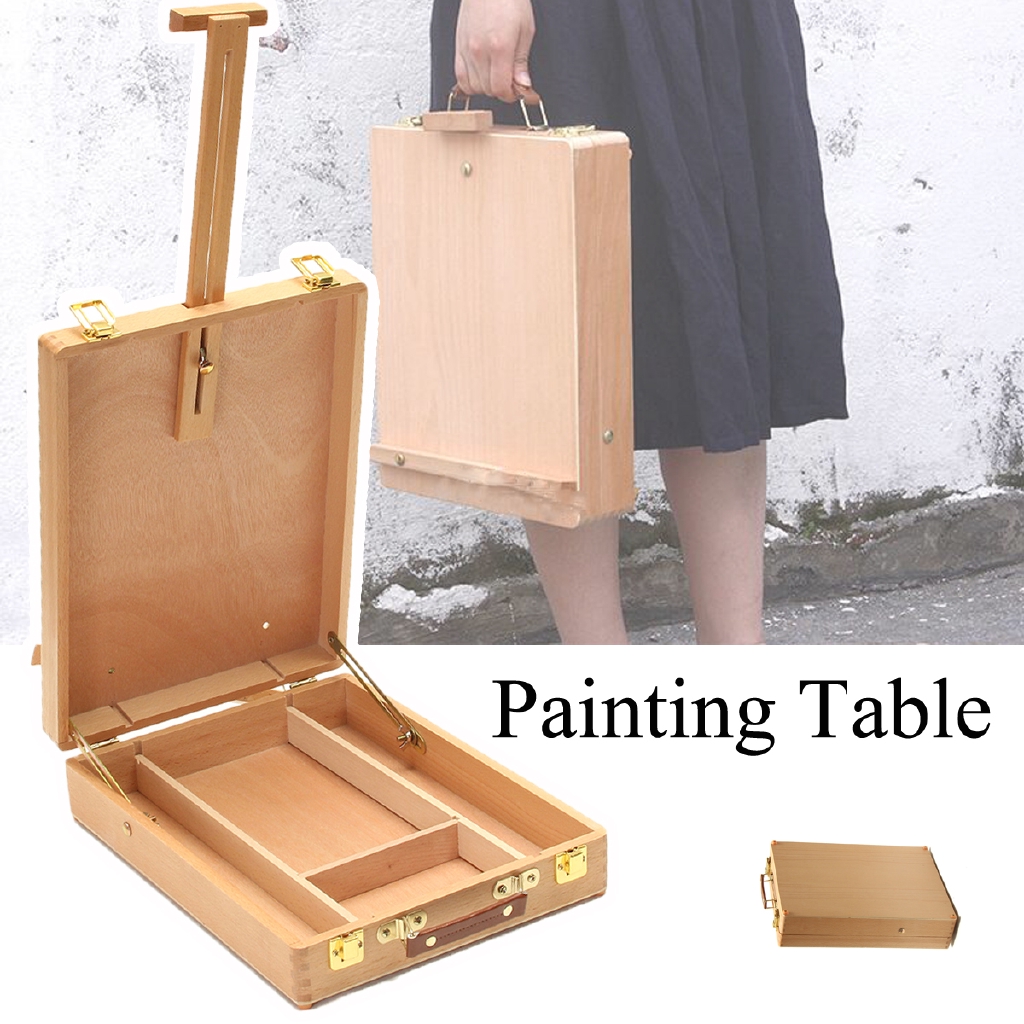 Artist Drawing Painter Wooden Table Desk Sketching Desktop Box