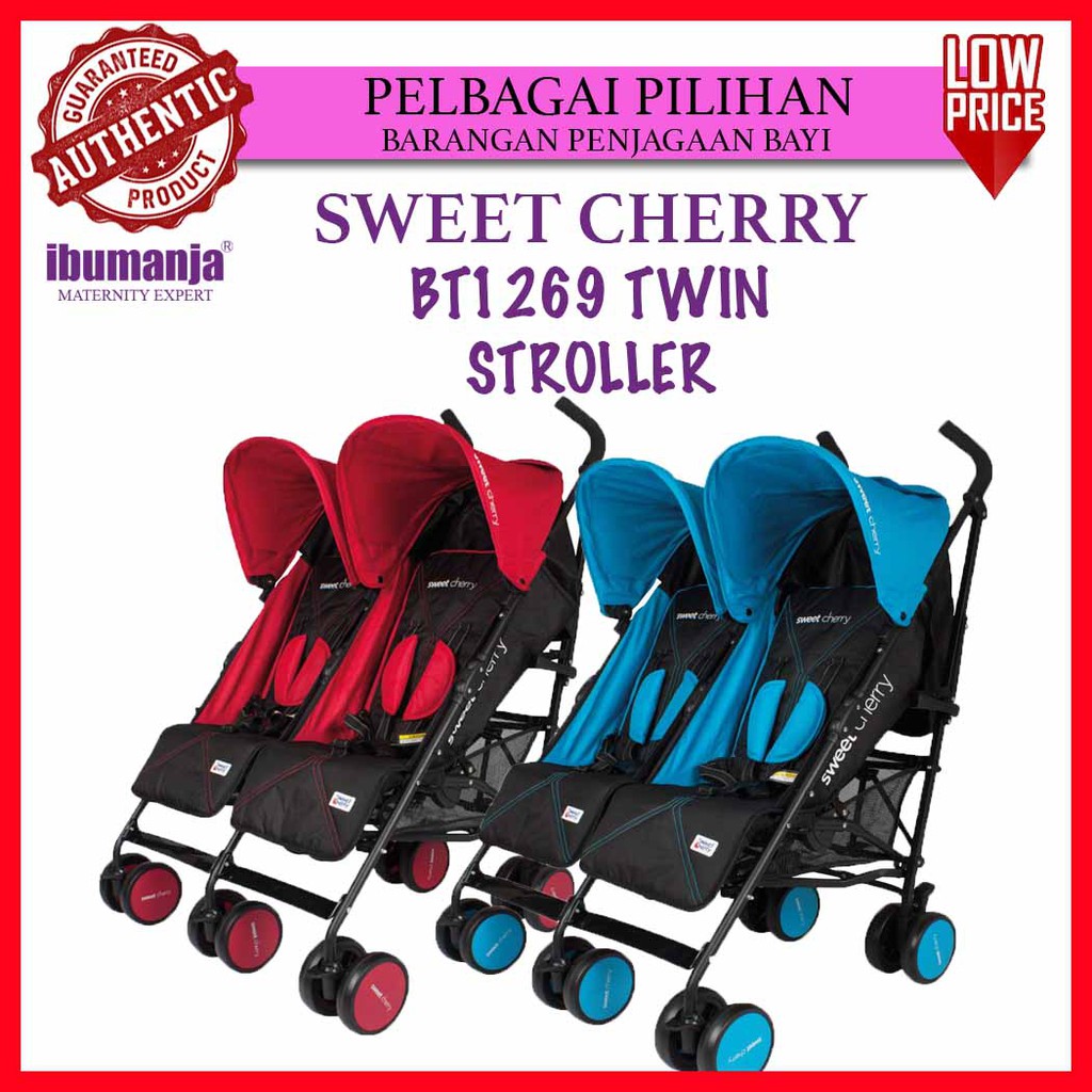 sweet cherry twin stroller