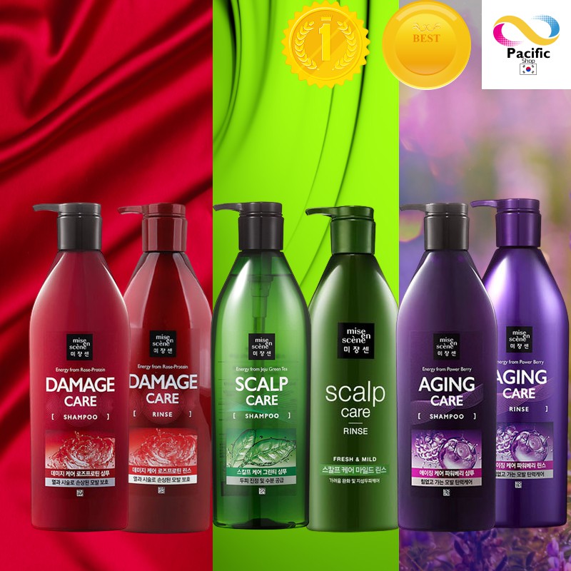 [Mise en scene] Professional Shampoo and Conditioner 680ml Shopee