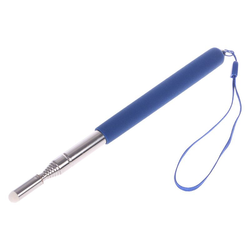 Touch Whiteboard Pen Felt Head Stainless Steel Telescopic Teacher Pointer