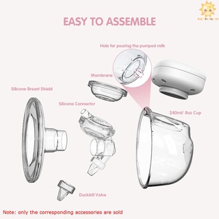 YOUHA Electric Breast Pump Replacement Accessory Includes 2 Pcs Connector Soft Food-Grade Silicone for THE INS Wearable