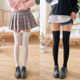 High Quality Lower Knee Thigh High Stocking/ Candy Color Stockings /Knees Long Cotton Solid Color Stockings Sexy Stockings