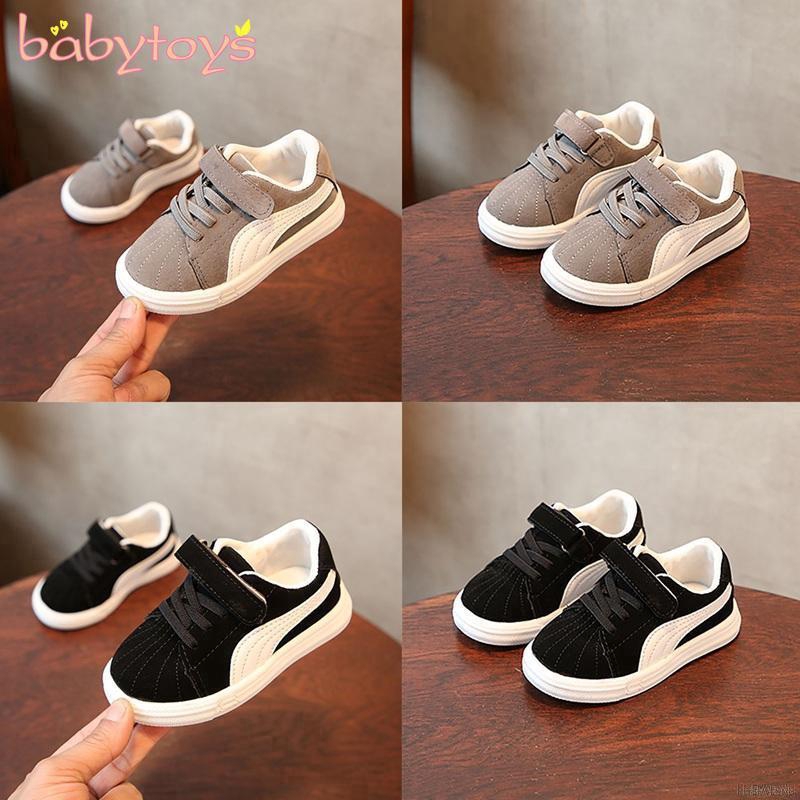 BABYL Ready Stock Toddler Baby Colors Infant Baby Kids Boy Girl Sneakers Soft Sole Non-slip