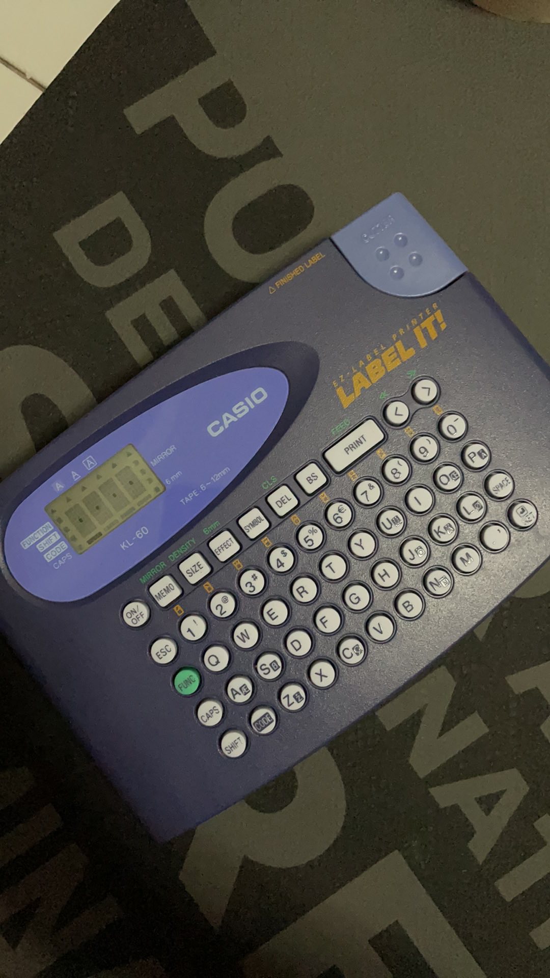 casio ez label printer err