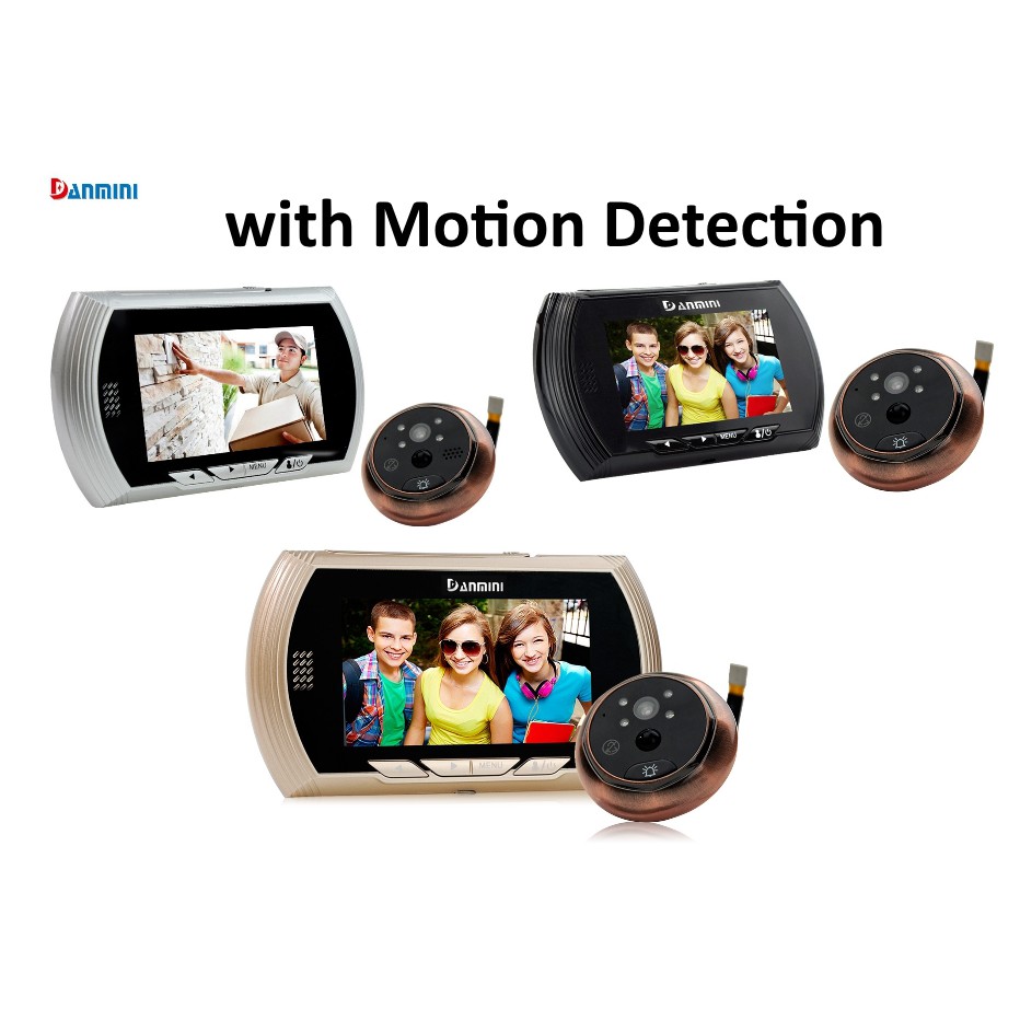 Danmini Smart Digital Door Viewer Camera Motion Detection Night