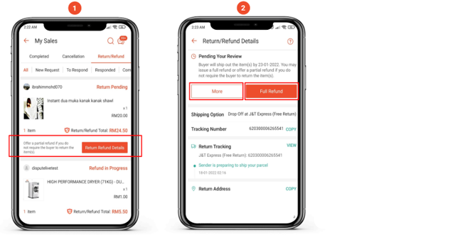 CARA GUNA "RETURN AND REFUND" DI SHOPEE SELLER CENTER