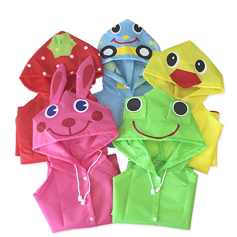 Children Cartoon Rain Coat Kids Rainwear Cute Baby Funny Waterproof