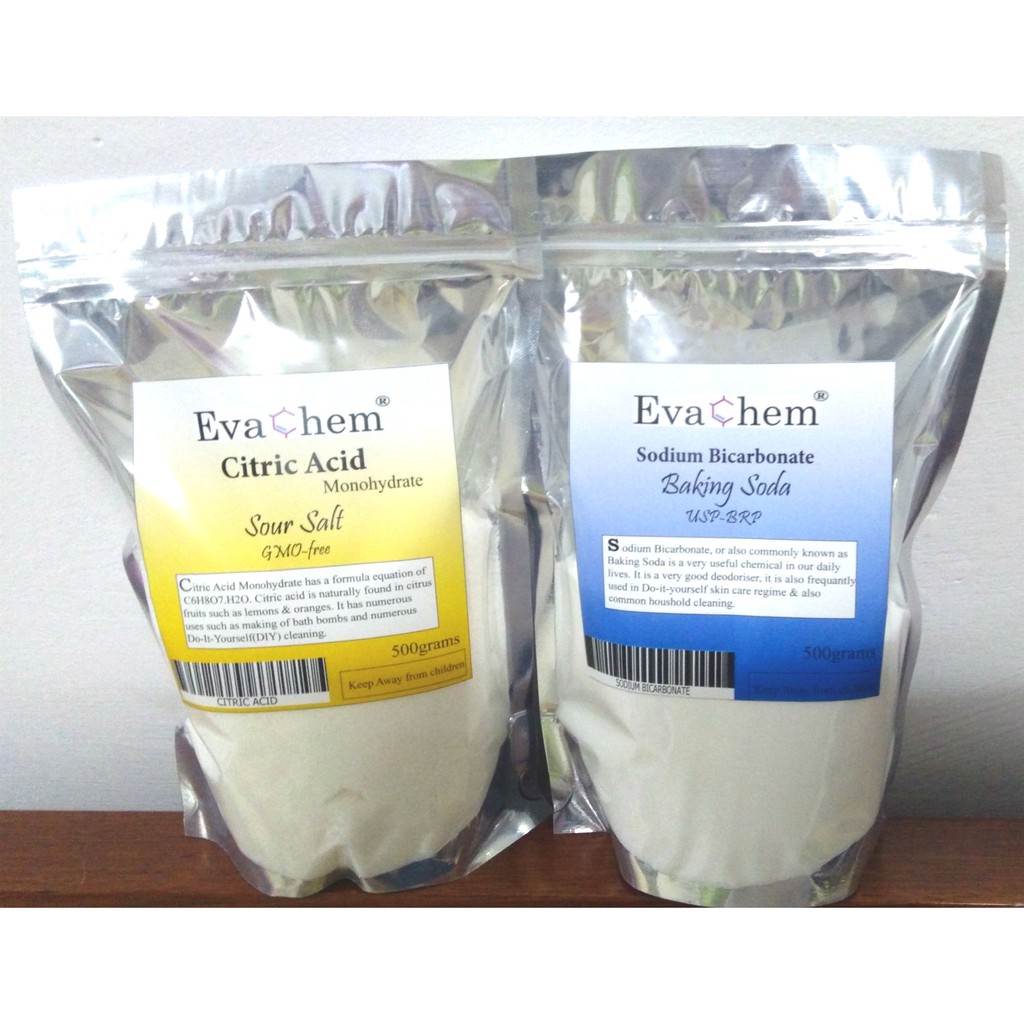 Shop Malaysia Citric Acid Monohydrate 500 Grams Sodium Bicarbonate 500grams Shopee Singapore