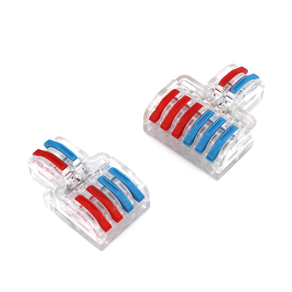5 Pcs LT-422/623 Wire Connector 2 In 4/6 Out Wire Splitter Terminal Electrico Block Compact Wiring Splicing Conector