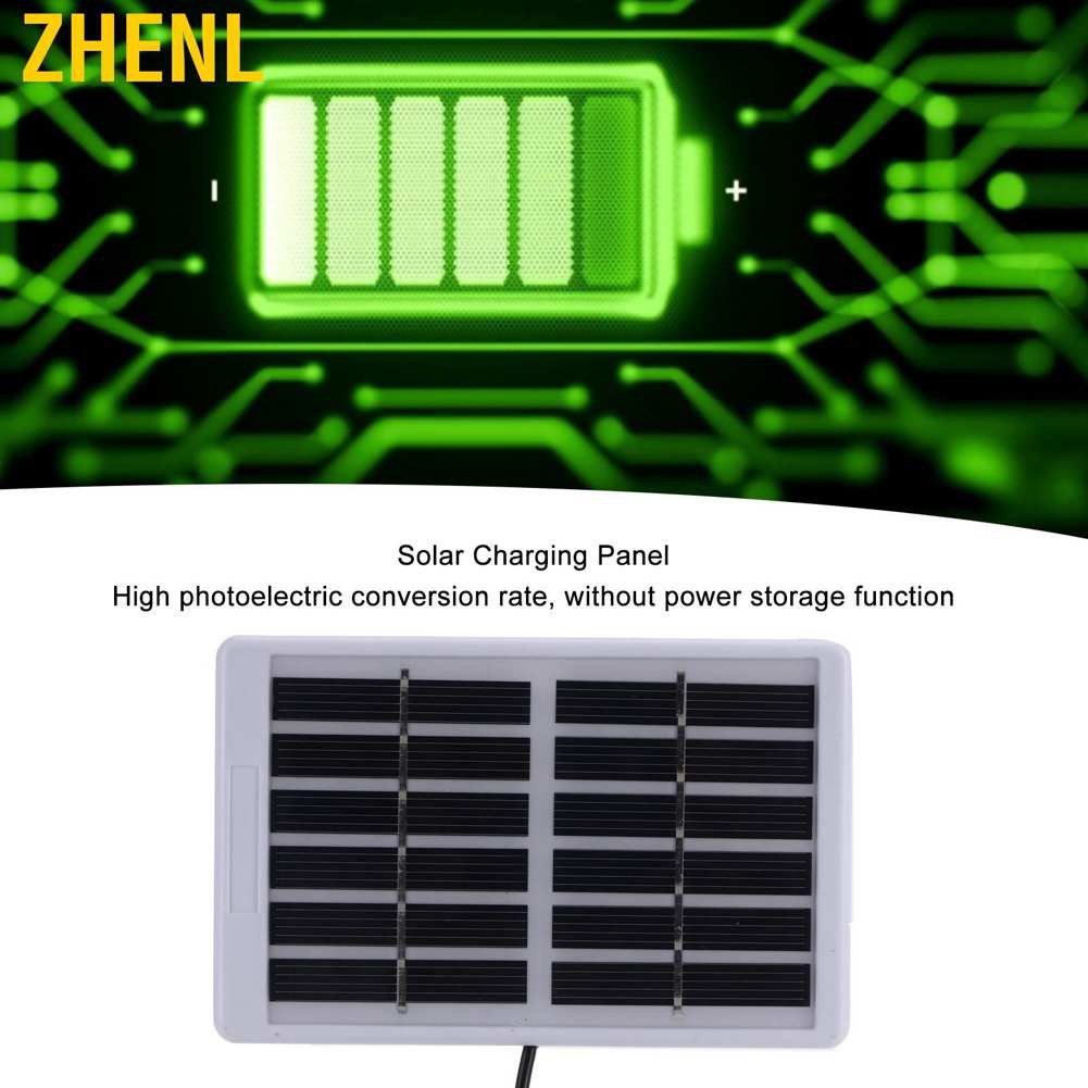 YIUS Solar Panel Solar Battery Charger with Mini USB Port Polycrystalline Silicon Charging Board 1.2W 6V 