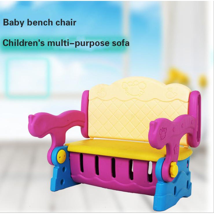 Children S Multi Purpose Sofa Folding Plastic Cartoon Head Baby