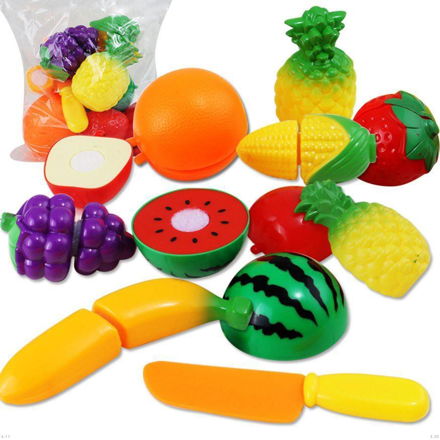 fruit cutting toy set