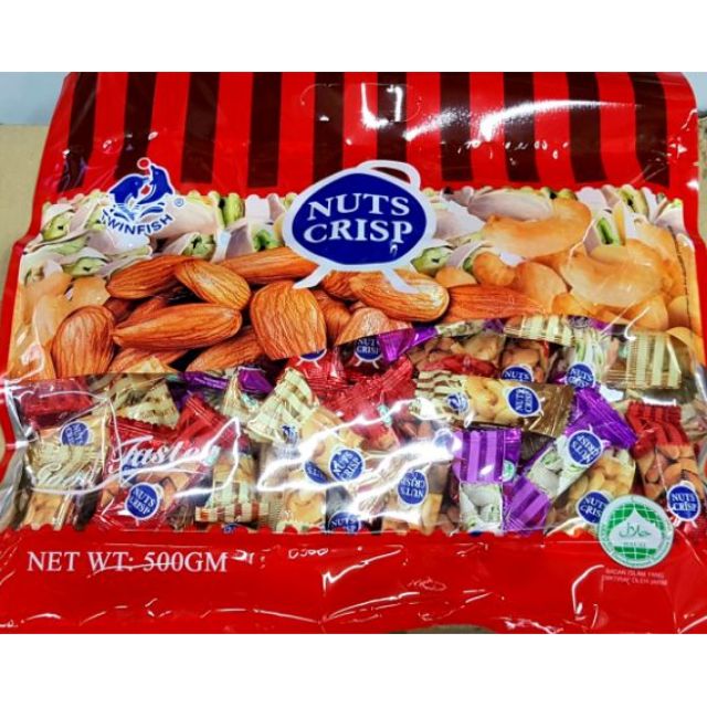 Rm 927 X10 Cashback 500g Nuts Crisp Twinfish Crispy Peanut Mix