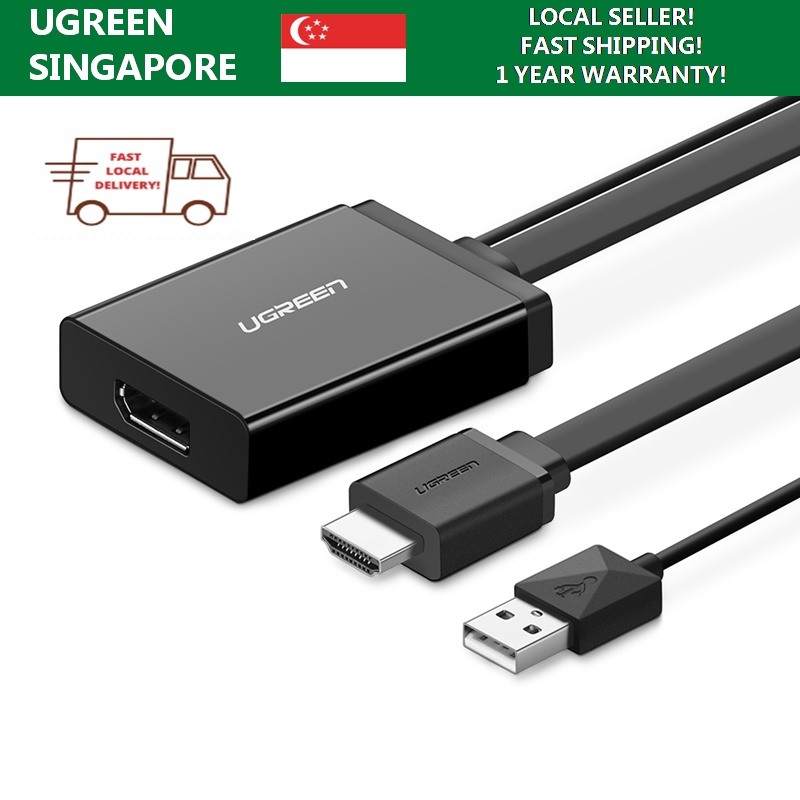 Ugreen HDMI to Displayport Support up to 4K Converter Shopee Singapore