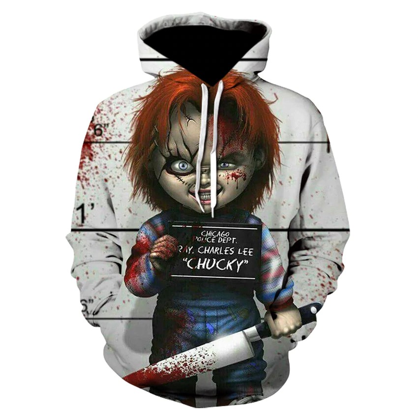 3d horror hoodies