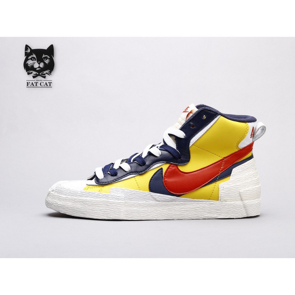 nike sacai blazer yellow