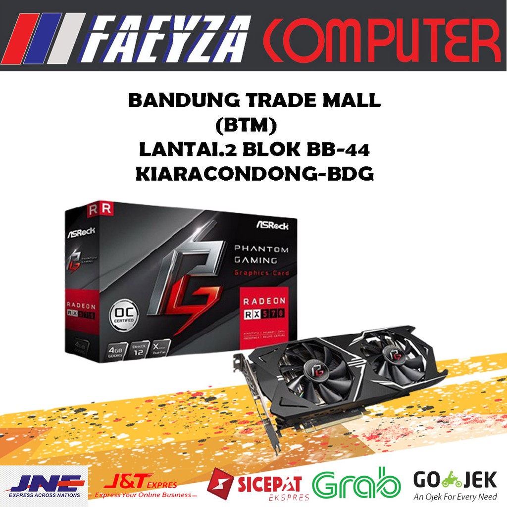 Vga Asrock Phantom Gaming D Radeon Rx570 4g Gddr5 Shopee Singapore