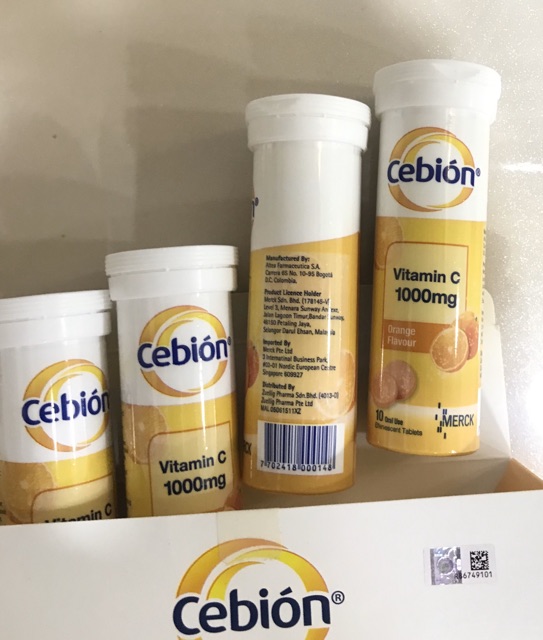 Cebion Vitamin C Effervescent Tablets 1000mg 1 Tubes 8 Tubes Orange Flavour Kelebihan Cebion Vit C Exp 05 22 Shopee Singapore