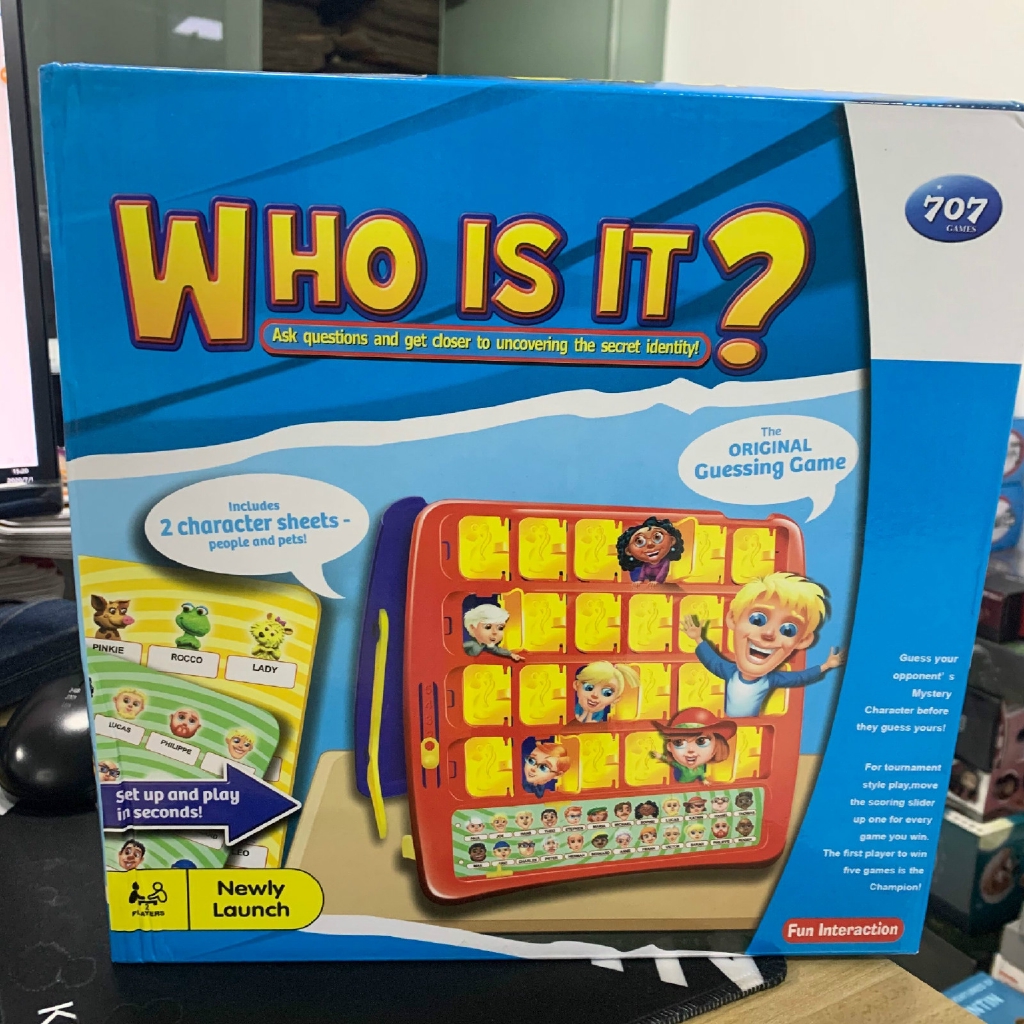 Guess Who Classic Board Game Who Is It Funny Family Guessing Games Gift