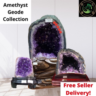 URUGUAY | Amethyst Geode Cave Pieces Medium Large | Crystal Display for Fengshui