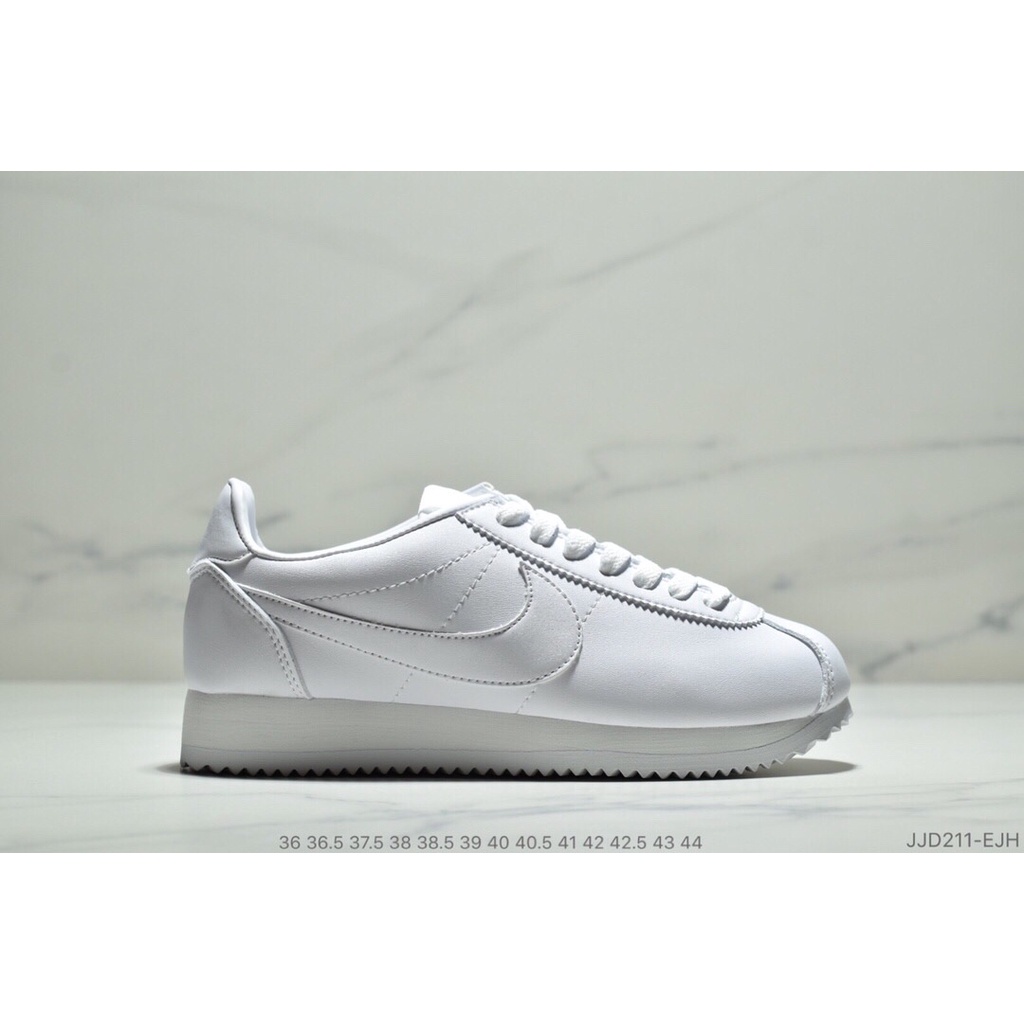 all white cortez nike