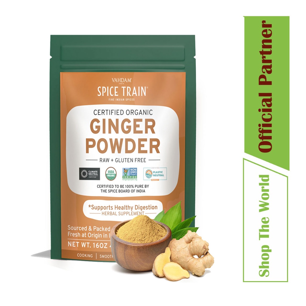 Vahdam Spice Train Organic Ginger Powder (454g/1lb) Shopee Singapore